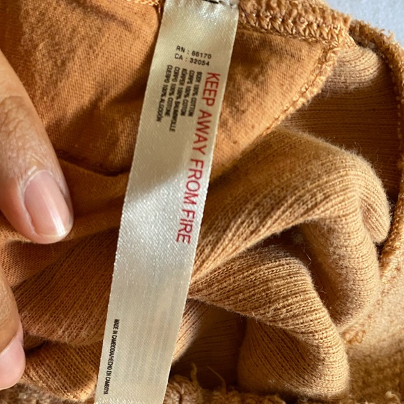 FP Movement by Free People corduroy Tan Cropped Pants size small - Picture 8 of 11